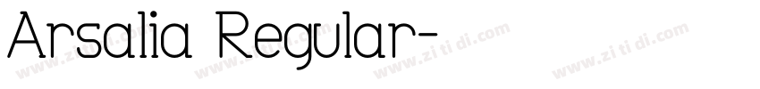 Arsalia Regular字体转换